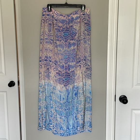 Anthropologie Maeve Waimea Silk Maxi Skirt - Picture 7 of 13